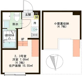 Hermitage【1階】の間取り