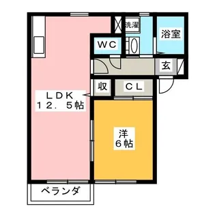 メゾン・ウエストリバーIIIB棟【2階】の間取り