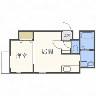リデーレ西18丁目【4階】の間取り