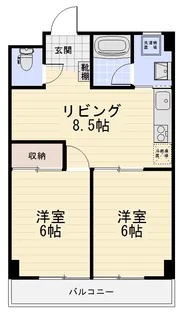 オオトクハイツ【6階】の間取り