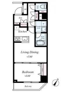 ARTESSIMO REVE【8階】の間取り