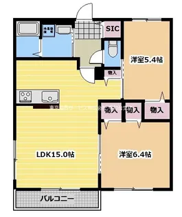ブルーメンプラッツIII【2階】の間取り