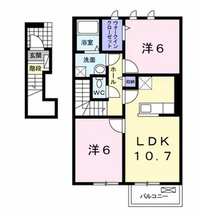 サンガーデン和泉 参番館【2階】の間取り