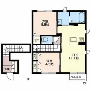 duccoII【2階】の間取り