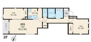 メゾン ド アッシュ【1階】の間取り