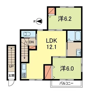 シエル西荻北【2階】の間取り