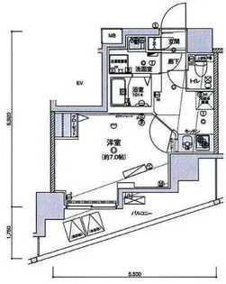 リヴシティ王子神谷【6階】の間取り