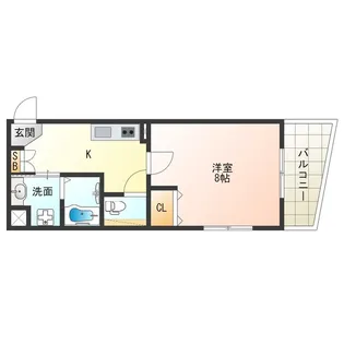 ジェイドコート酉島【2階】の間取り