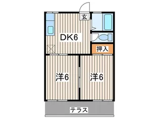 コ-ポ杉田NO.1【1階】の間取り