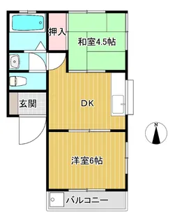 大泉コーポ【2階】の間取り