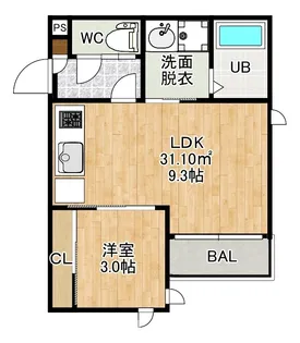 GRANDTIC桜並木【1階】の間取り