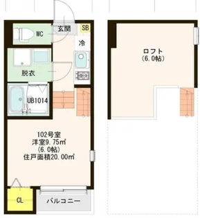 ハーモニーテラス将監【1階】の間取り