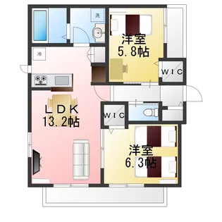 フルトワージュII【2階】の間取り