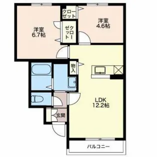 アソルティー【1階】の間取り