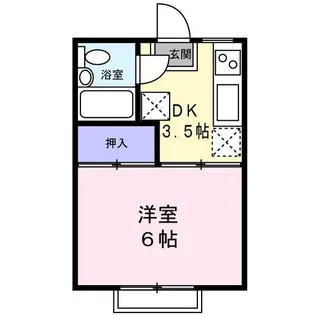 ハイツ額田【2階】の間取り