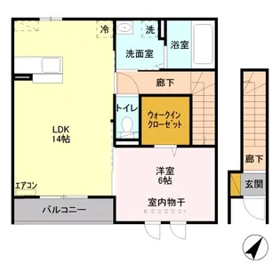 サンロイヤル【2階】の間取り