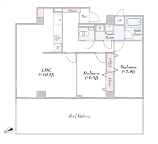 リエール市ヶ谷【3階】の間取り