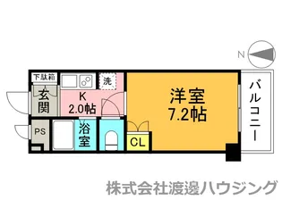 グランコート江坂【4階】の間取り