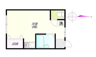 壱番館小林【1階】の間取り