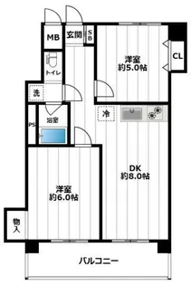 (仮称)五反田マンション【2階】の間取り