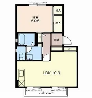 ブラセール仲島【2階】の間取り