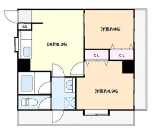 リブポート四街道(リブポートヨツカイドウ)【4階】の間取り