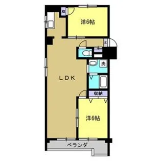 第七サワータウン【4階】の間取り