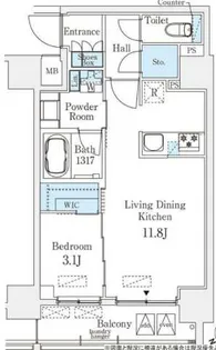 ベルファース八丁堀West【3階】の間取り