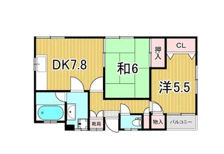 浅香ハウス【2階】の間取り