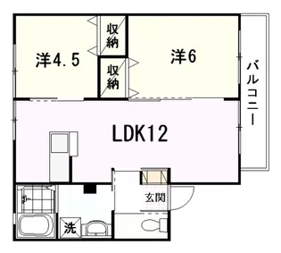 テディハイムB【1階】の間取り