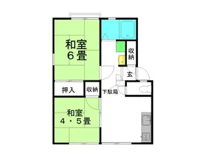 パナハイツ井上B棟【1階】の間取り