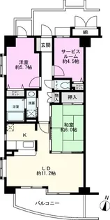 サンテレスIM【2階】の間取り