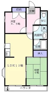 グリーンシャルム【5階】の間取り