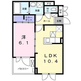 メゾン・アプローズ【2階】の間取り