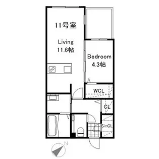 PREMIER IST KOTONI STA【2階】の間取り