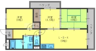 グランデール【3階】の間取り