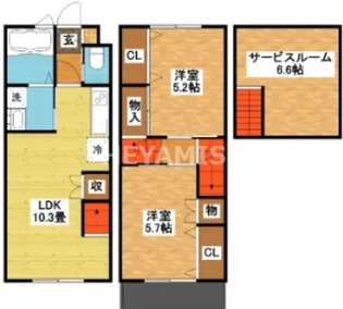 modern palazzo多良見の間取り