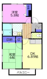 ブランシュール岡本【1階】の間取り