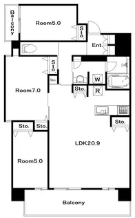 VIVACITY万屋町【6階】の間取り