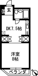 清水第一マンション【2階】の間取り