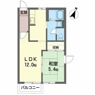 メゾンド・エストエール C【2階】の間取り