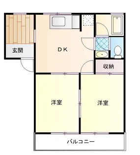 グリーンハイツ内藤【1階】の間取り