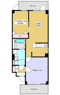 ツイン・ヒルズ イースト【4階】の間取り