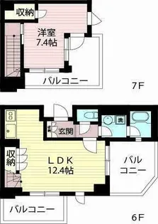 エスティメゾン北新宿の間取り
