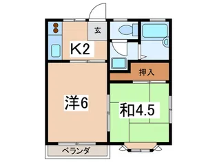 メゾンせいすい【2階】の間取り