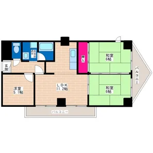 オーナーズマンション西脇【4階】の間取り