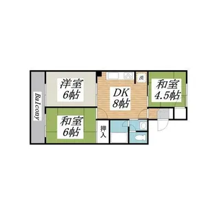 メゾングロワール【1階】の間取り