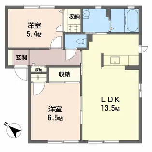 シャーメゾンコンファーレ B棟【1階】の間取り