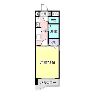 エントピア美笠【3階】の間取り