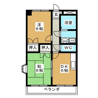マンション富加【2階】の間取り